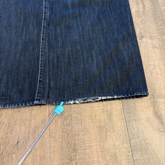 7 For All Mankind Jeans Men's 38 Dark Blue Wash Relaxed Baggy Fit - Picture 12 of 12